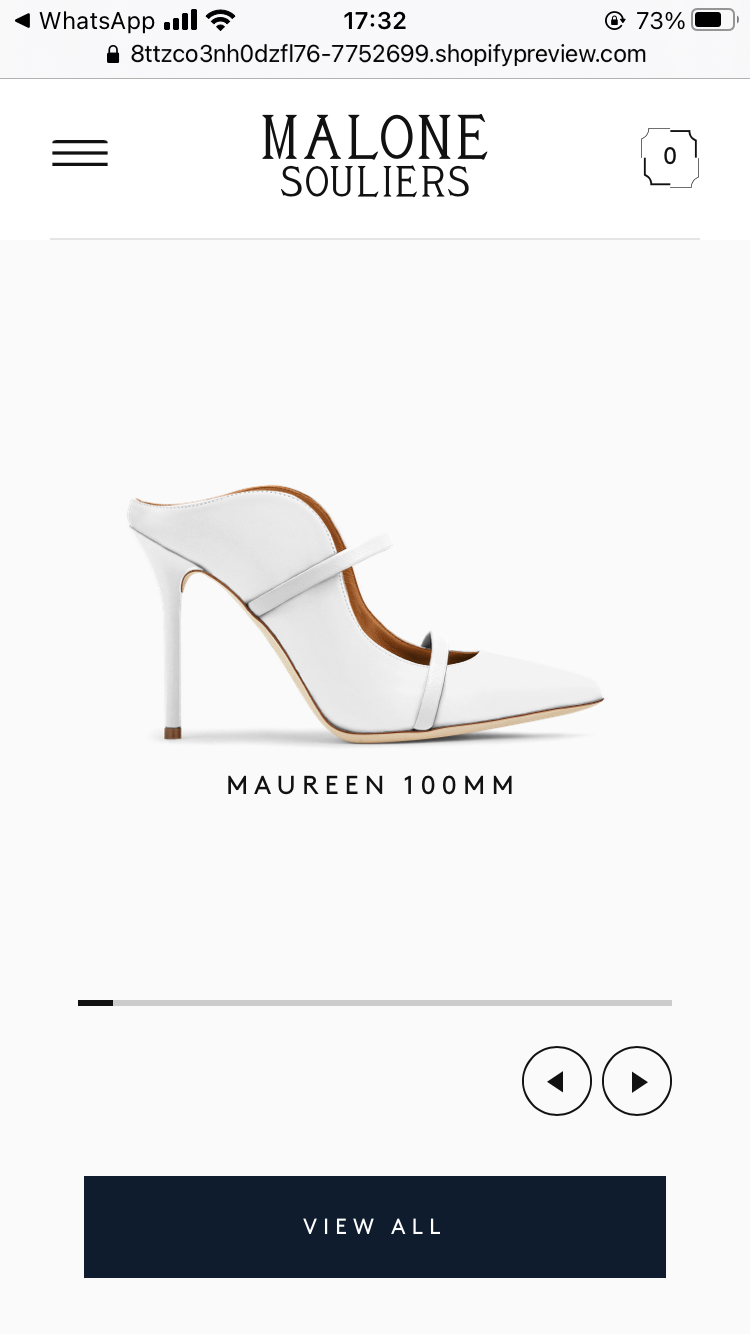 Malone Souliers made-to-order mobile style selection