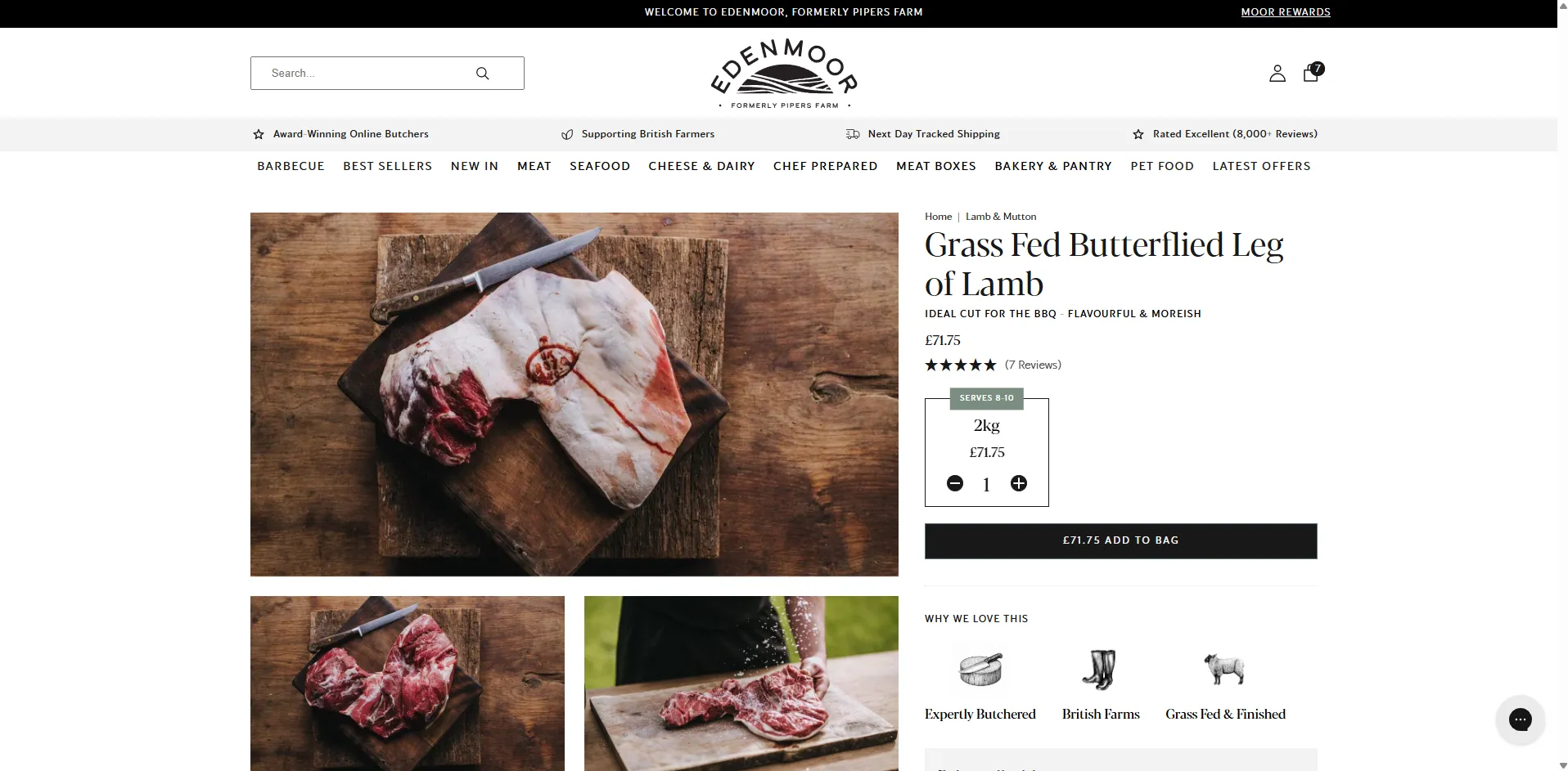 Edenmoor product page desktop